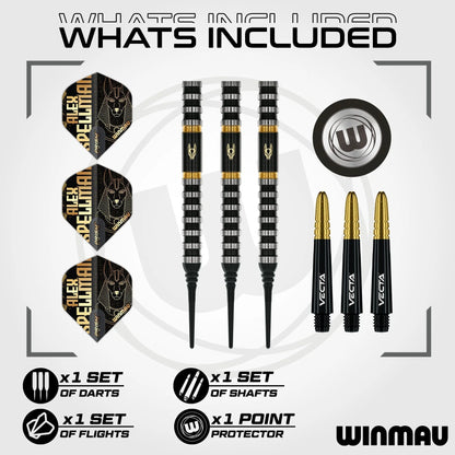 Winmau Alex Spellman - 20 gram 90% Tungsten alloy SOFT TIP