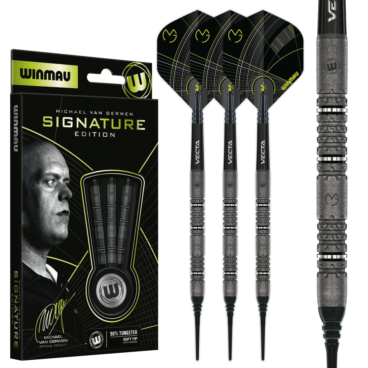 MvG Michael Van Gerwen Signature Edition 18 gram barrel/20 gram full 85% Tungsten alloy Soft Tip