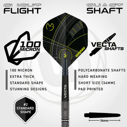 MvG Michael Van Gerwen Signature Edition 18 gram barrel/20 gram full 85% Tungsten alloy Soft Tip