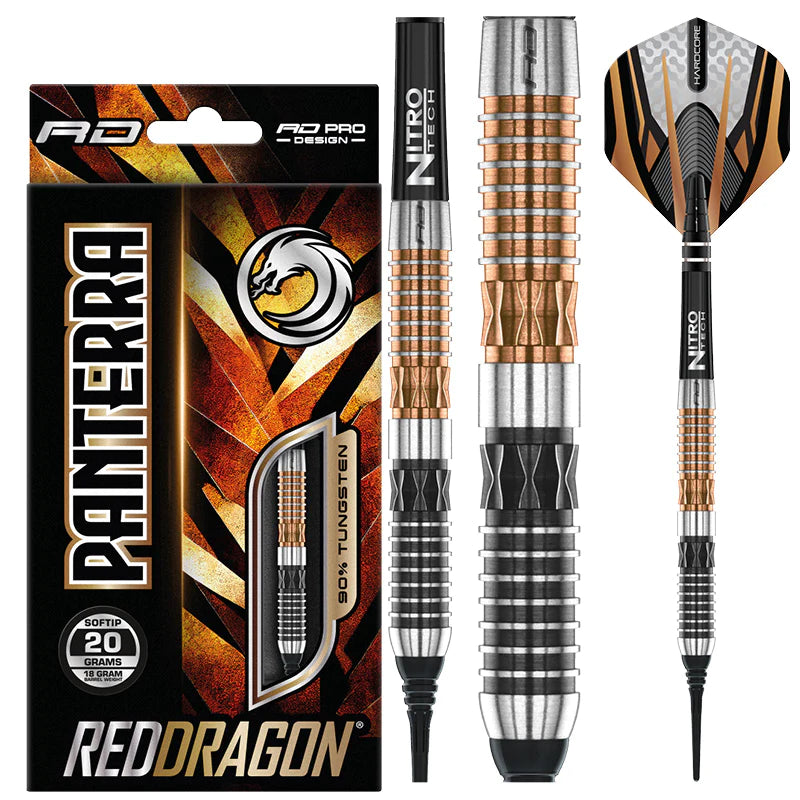 PANTERRA 18 gram barrel/20 gram full 90% Tungsten SOFT TIP