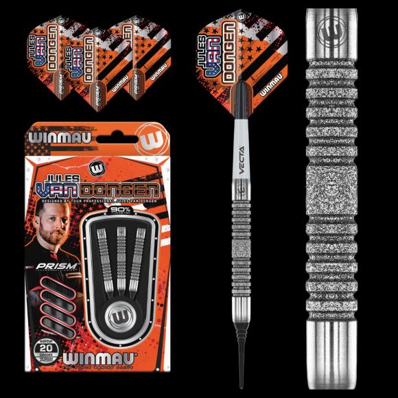 Jules van Dongen - 20 gram 90% Tungsten alloy SOFT TIP Darts