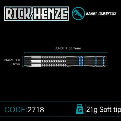 Rick Henze - 21 gram 90% Tungsten alloy SOFT TIP