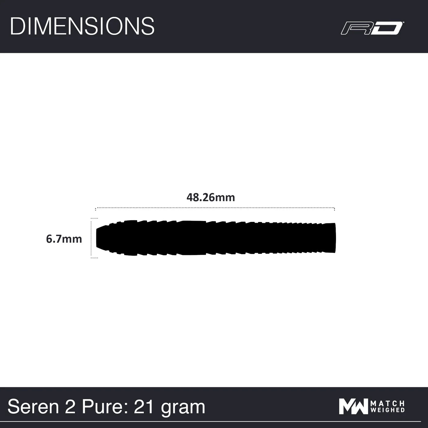 Red Dragon Seren 2 Pure Steel Tip Darts 90% Tungsten - 21gm