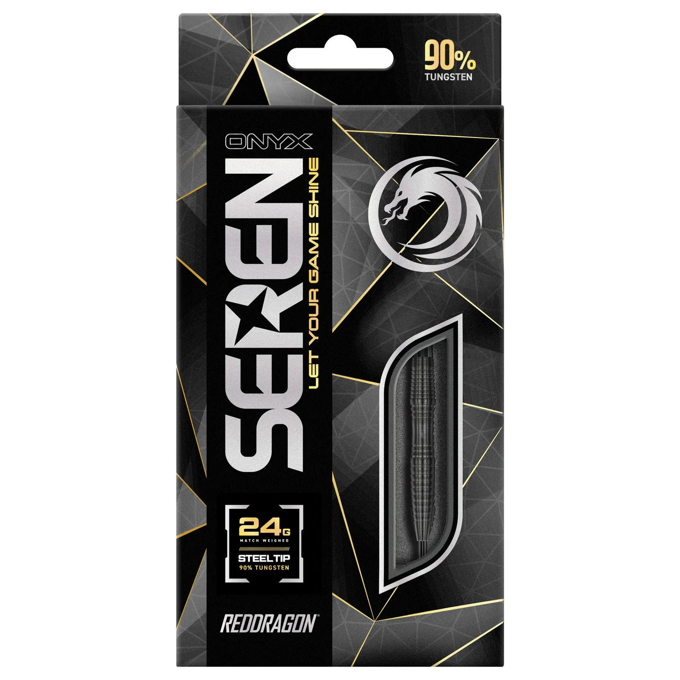 Red Dragon Seren 3 Onyx Steel Tip Darts 90% Tungsten - 24gm
