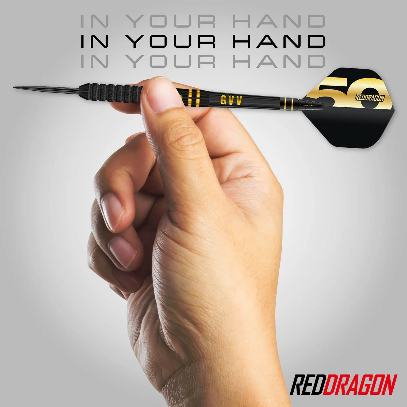 Red Dragon 50 Year Limited Edition Gian Van Veen Steel Tip Darts in Gift box 90% Tungsten