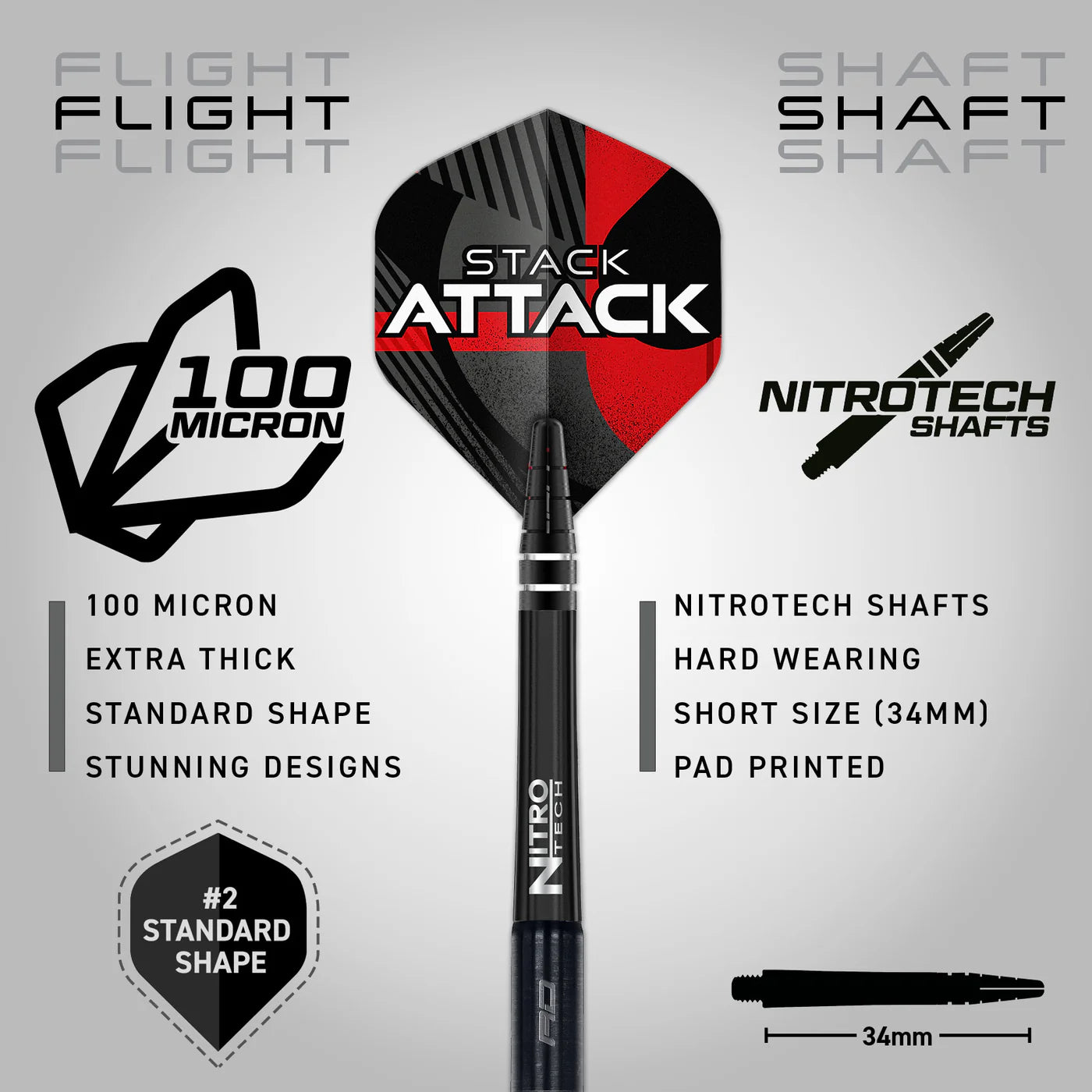 Red Dragon Rob Owen Steel Tip Darts 90% Tungsten 22gm
