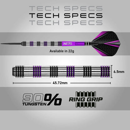 Red Dragon Gemma Hayter Steel Tip Darts 90% Tungsten 22gm