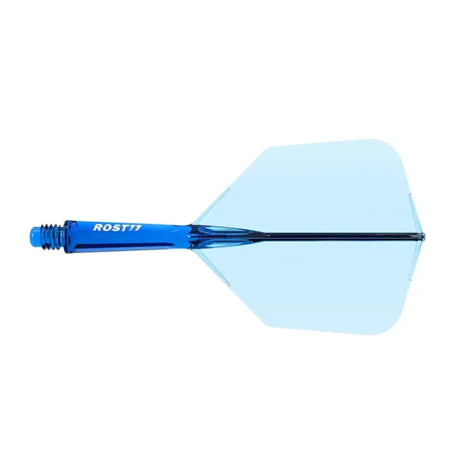 CUESOUL ROST 77 Integrated Dart Shaft & Flight - Big Wing Shape - Short - Transparent B/B/G