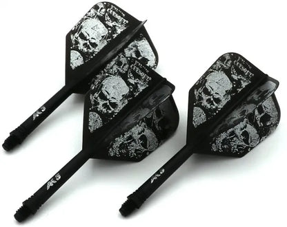 CUESOUL ROST AK5 Integrated Dart Shaft & Flight - Big Wing Shape - Short - Skulls