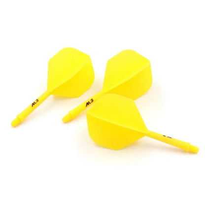 CUESOUL ROST AK5 Integrated Dart Shaft & Flight - Standard Shape - Medium - Yellow