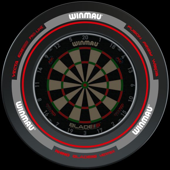 Winmau Advance Black/Red Surround