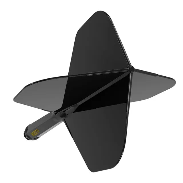 CUESOUL ROST 77 Integrated Dart Shaft & Flight - Big Standard Shape - Short - Solid Black