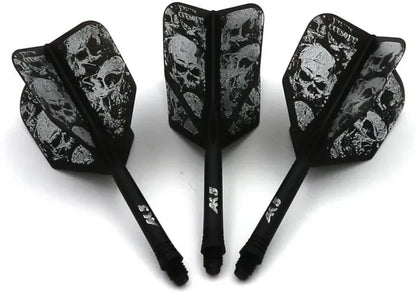 CUESOUL ROST AK5 Integrated Dart Shaft & Flight - Big Wing Shape - Short - Skulls