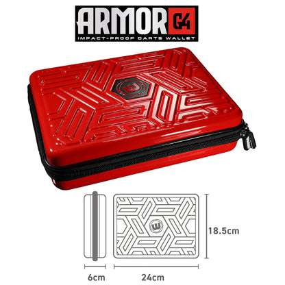 Winmau Armor G4 Red Dart Wallet Case