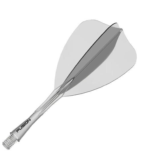 Winmau Fusion Integrated Flight & Shaft Arrow - Intermediate - Clear
