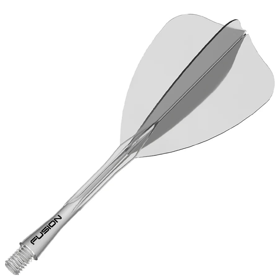 Winmau Fusion Integrated Flight & Shaft Arrow - Medium - Clear