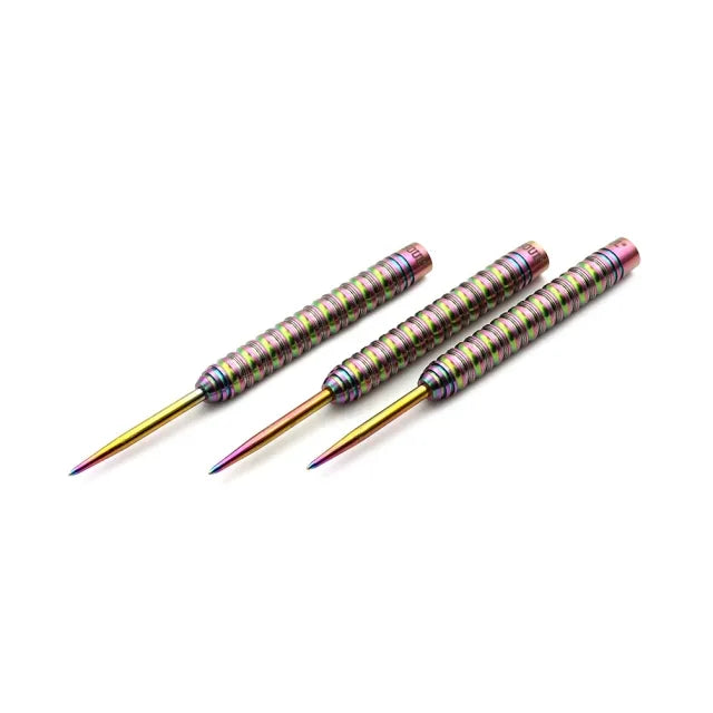 CUESOUL Pink Gem Stone 22 gram 90% Tungsten Steel Tip Dart Set w/ ROST Flights