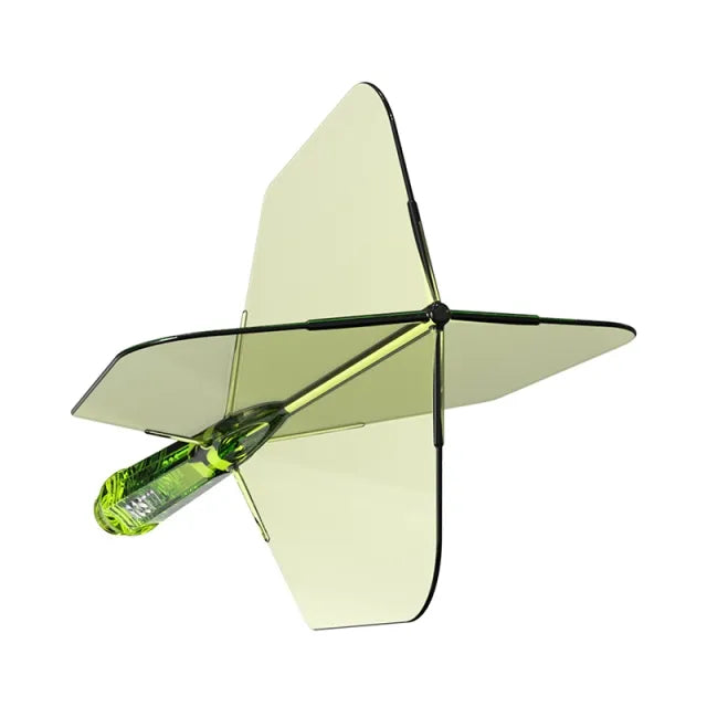 CUESOUL ROST 77 Integrated Dart Shaft & Flight - Big Wing Shape - Short - Transparent B/B/G