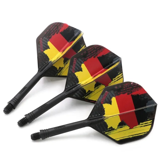 CUESOUL ROST AK5 Integrated Dart Shaft & Flight - Standard Shape - Medium - German Flag