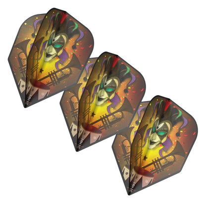 Shot Americana Jester Dart Flight Set Small Standard