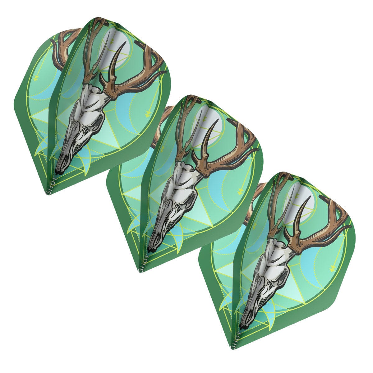 Shot Celt Stag Dart Flight Set-Standard