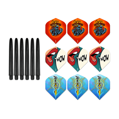 Shot Combo Pack (3 sets of flights, 2 sets of shafts)