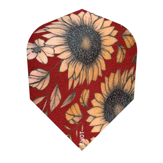 Shot Sunflower Dart Flight Set-Small Standard