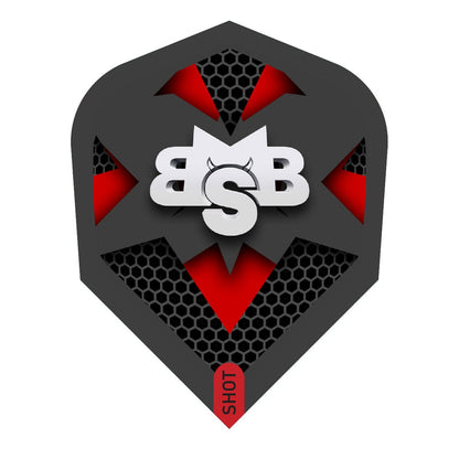 Shot Michael Smith Tenacious Dart Flight Set-Small Standard