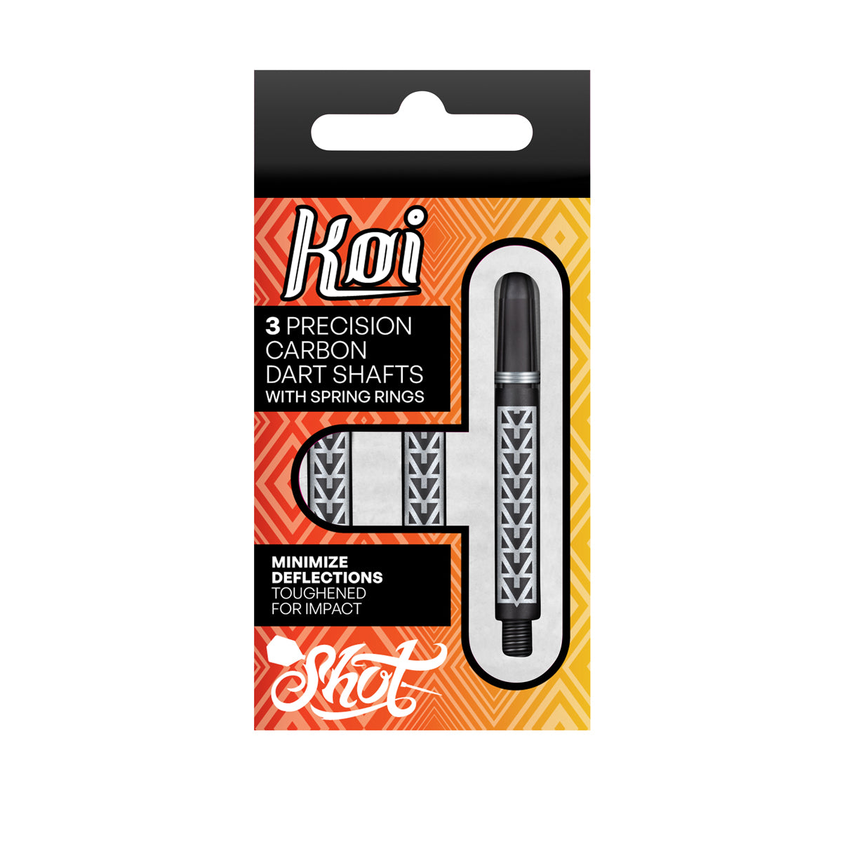 Shot Koi Carbon Shaft- Pakati White-In Between – Mack Darts