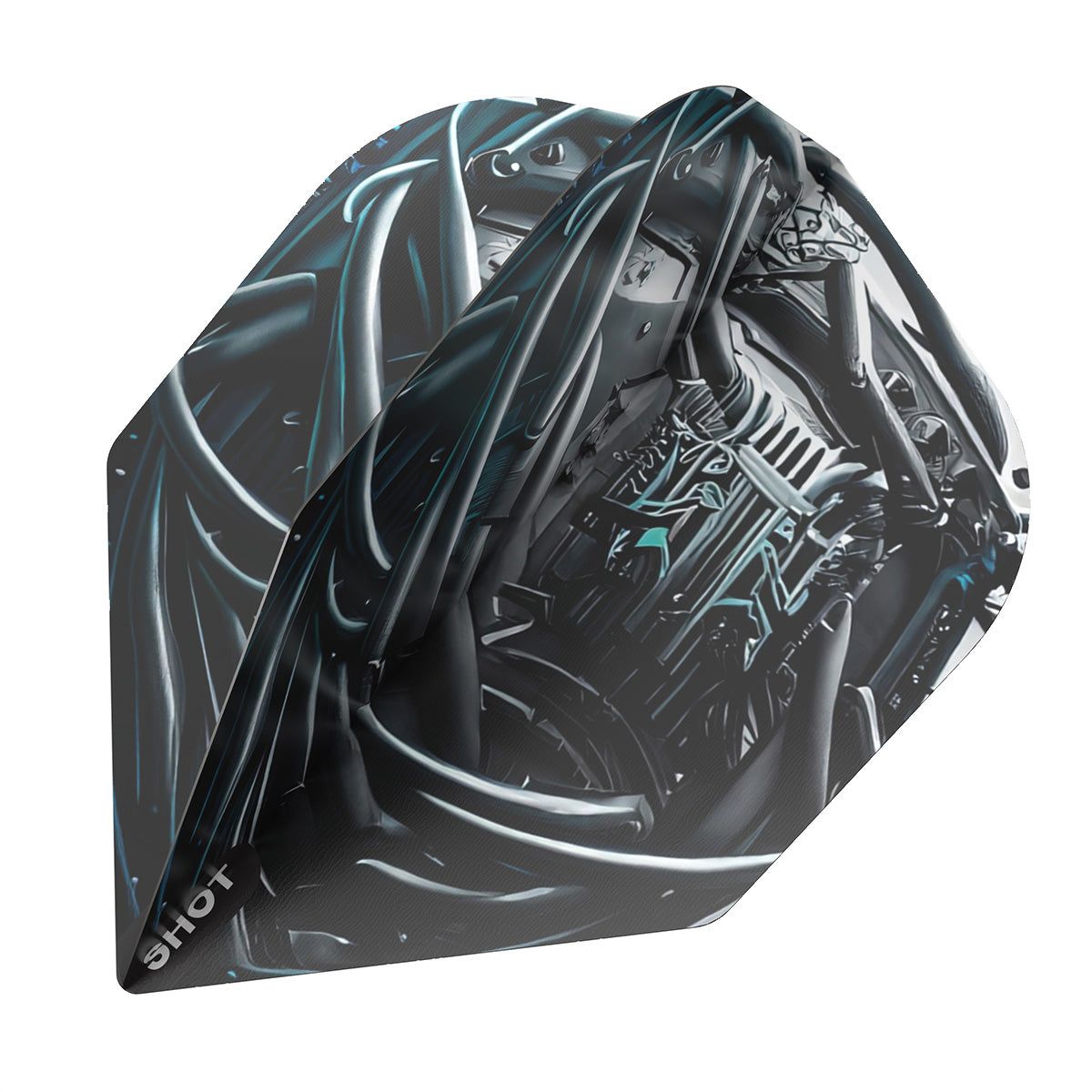 Shot AI Cyberpunk Dart Flight Set Small Standard