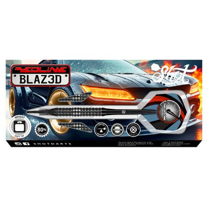 Shot Redline BLAZ3D Soft Tip Dart Set-80% Tungsten-20gm