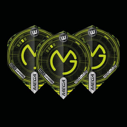 Player Mega Standard MvG (Michael Van Gerwen) Logo Tech Green