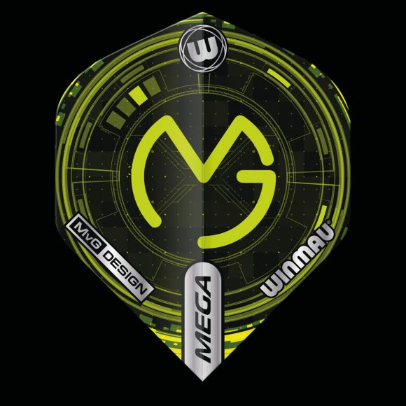 Player Mega Standard MvG (Michael Van Gerwen) Logo Tech Green