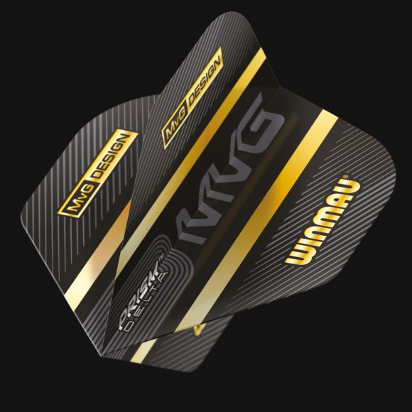 Prism Delta MvG (Michael Van Gerwen) Black & Gold Extra Thick