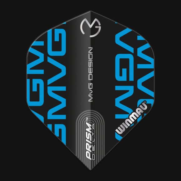 Prism Delta MvG (Michael Van Gerwen) Black and Blue Logo Extra Thick
