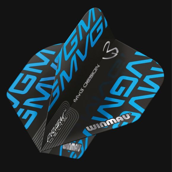 Prism Delta MvG (Michael Van Gerwen) Black and Blue Logo Extra Thick