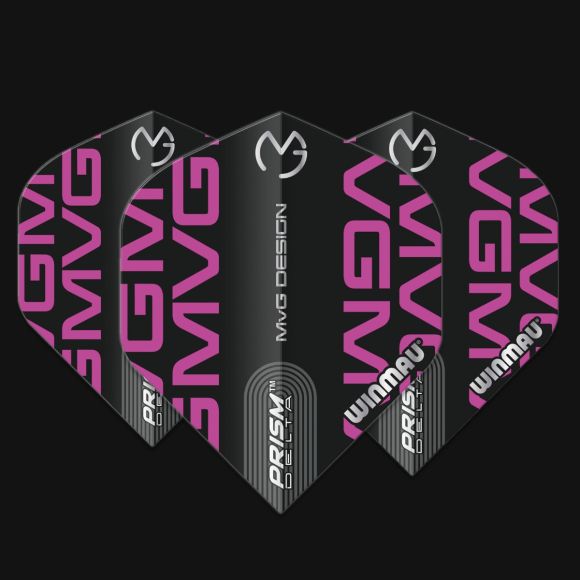 Prism Delta MvG (Michael Van Gerwen) Black & Purple Logo Extra Thick