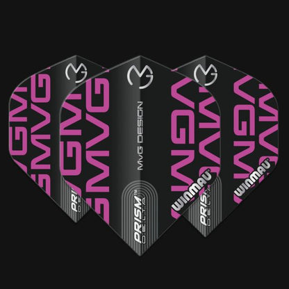Prism Delta MvG (Michael Van Gerwen) Black & Purple Logo Extra Thick