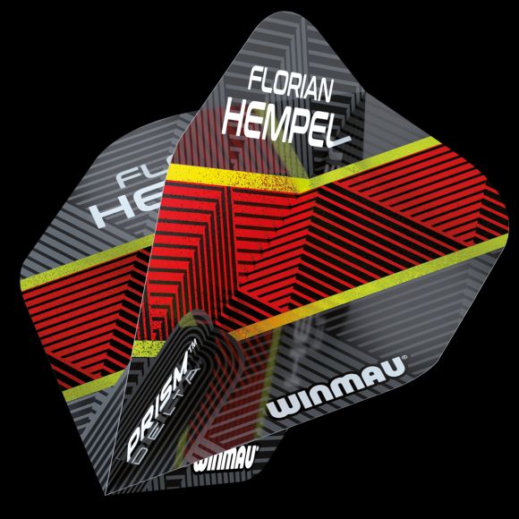 Winmau Specialist Players Prism Delta Florian Hempel Grey & Red Extra Thick