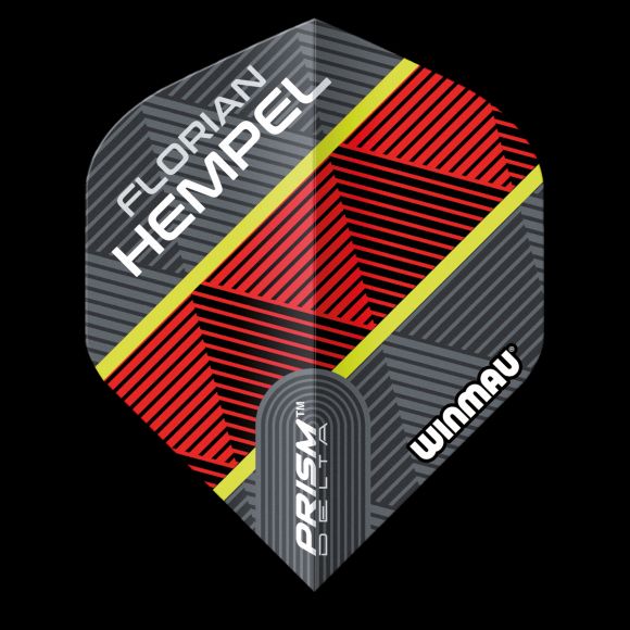 Winmau Specialist Players Prism Delta Florian Hempel Grey & Red Extra Thick