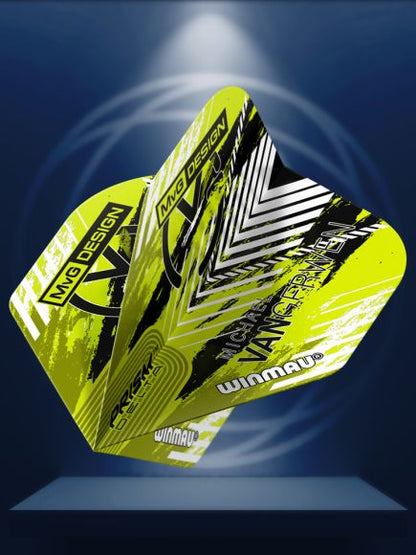 Prism Delta MvG (Michael Van Gerwen) Green & Black Chevron Extra Thick