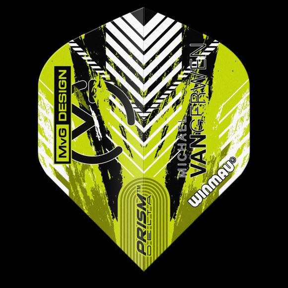 Prism Delta MvG (Michael Van Gerwen) Green & Black Chevron Extra Thick