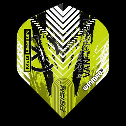 Prism Delta MvG (Michael Van Gerwen) Green & Black Chevron Extra Thick