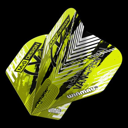 Prism Delta MvG (Michael Van Gerwen) Green & Black Chevron Extra Thick