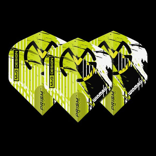 Prism Delta MvG (Michael Van Gerwen) Green & Black Stripe Extra Thick