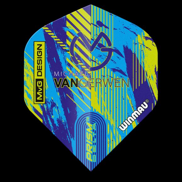 Prism Delta MvG (Michael Van Gerwen) Blue & Green Extra Thick