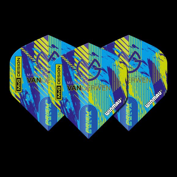 Prism Delta MvG (Michael Van Gerwen) Blue & Green Extra Thick