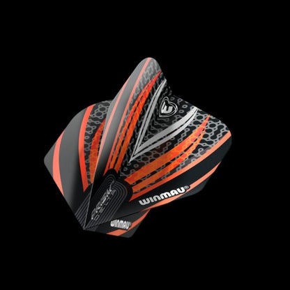 Winmau Prism Delta Black, White & Orange Extra Thick Flights