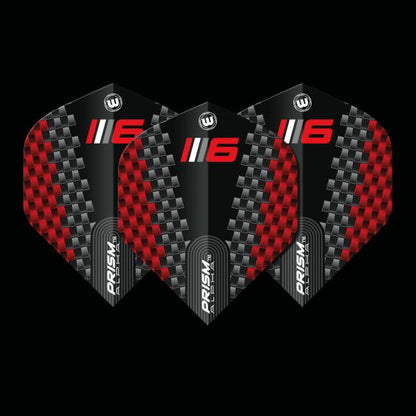 Prism Alpha Blade 6 Black & Red Extra Thick