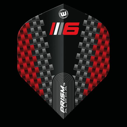 Prism Alpha Blade 6 Black & Red Extra Thick